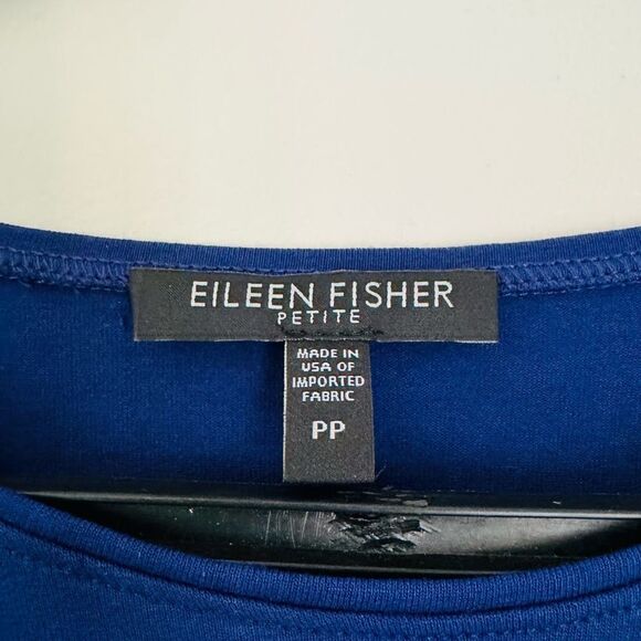 Eileen Fisher Blue Rayon Blend Tank Top Size PP - Picture 3 of 5